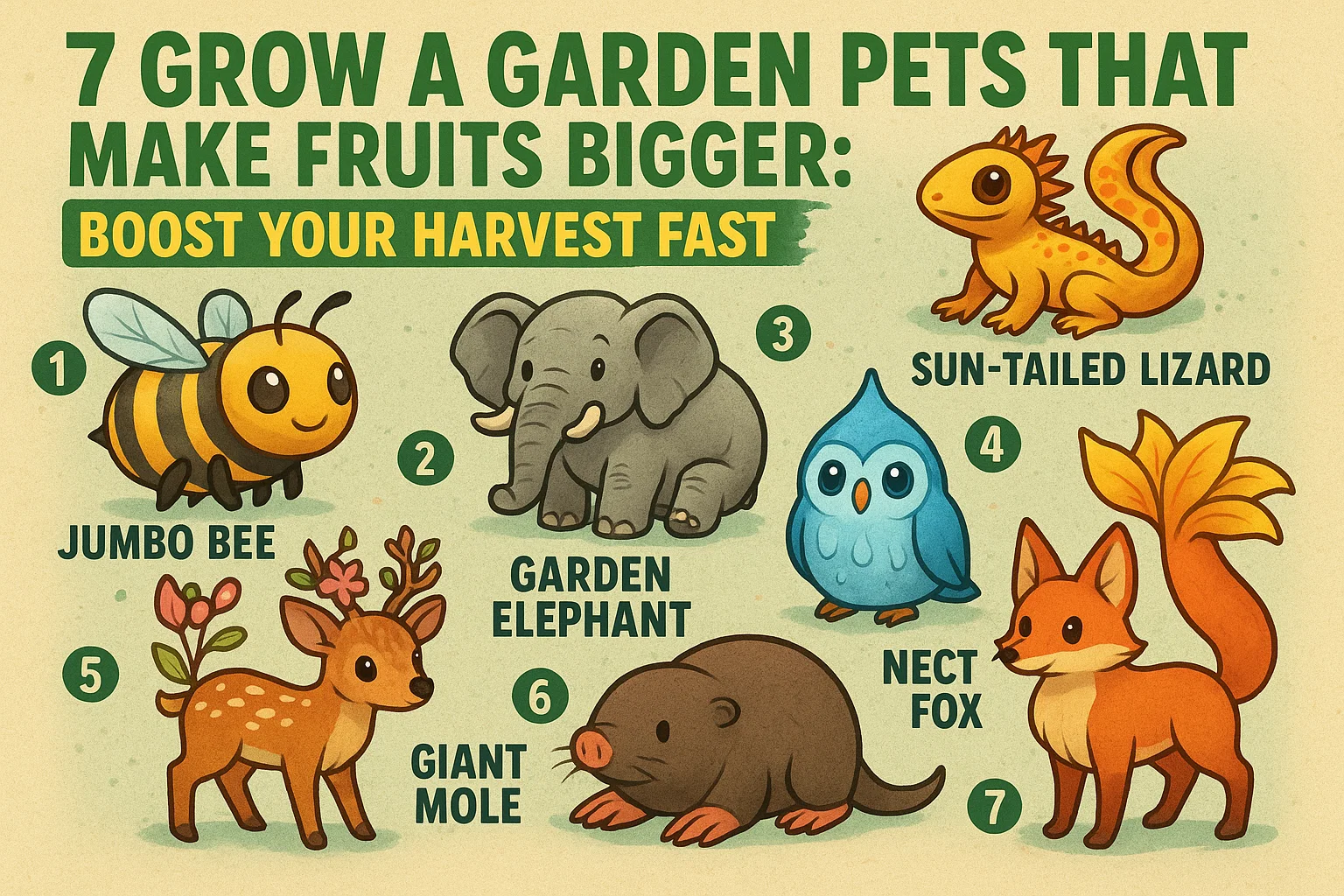 7 Grow A Garden Pets That Make Fruits Bigger: Boost Your Harvest Fast