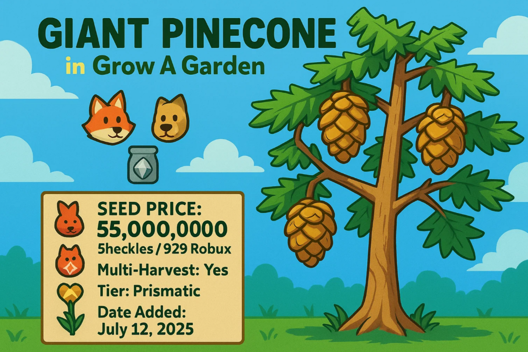 How to Get Giant Pinecone in Grow A Garden