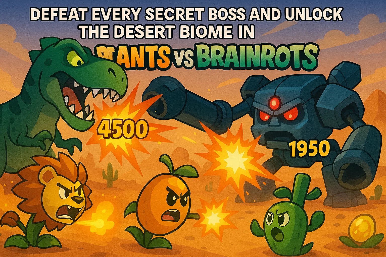 Facing Every Secret Boss in Plants Vs Brainrots: How to Survive the Ultimate Challenge and Unlock the Desert Biome