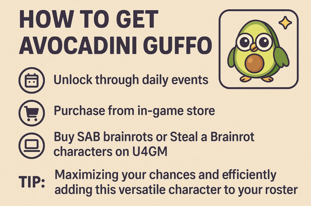 How to Get Avocadini Guffo in Steal A Brainrot